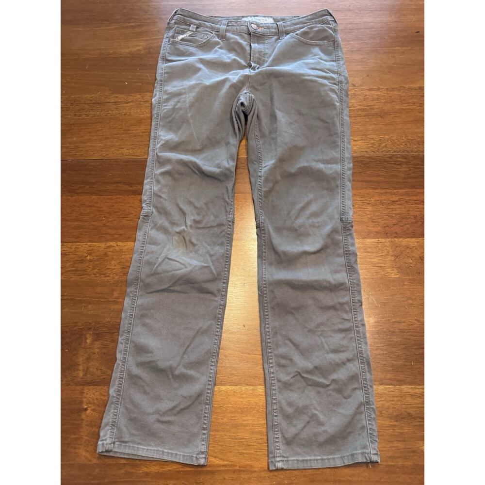 30R Ariat Rebar Gray Straight Work Pants Perfect Rise Womens Durable